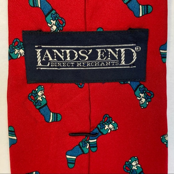 HOLIDAY stockings lands’ end tie, patterned, - Picture 5 of 6